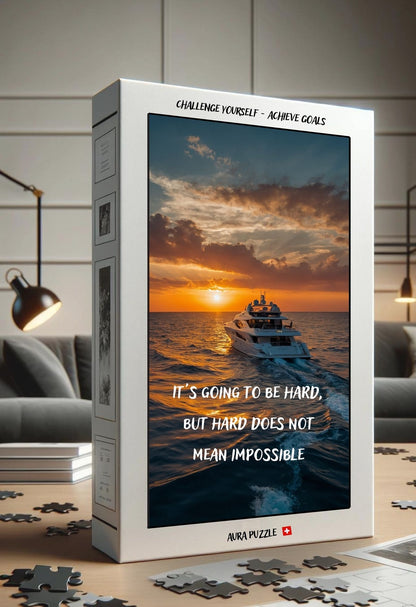 High-Quality Yacht Sunset Jigsaw Puzzle