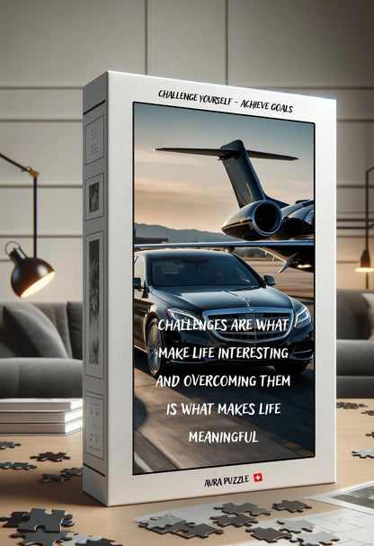 High-Quality Private jet and Mercedes Jigsaw Puzzle