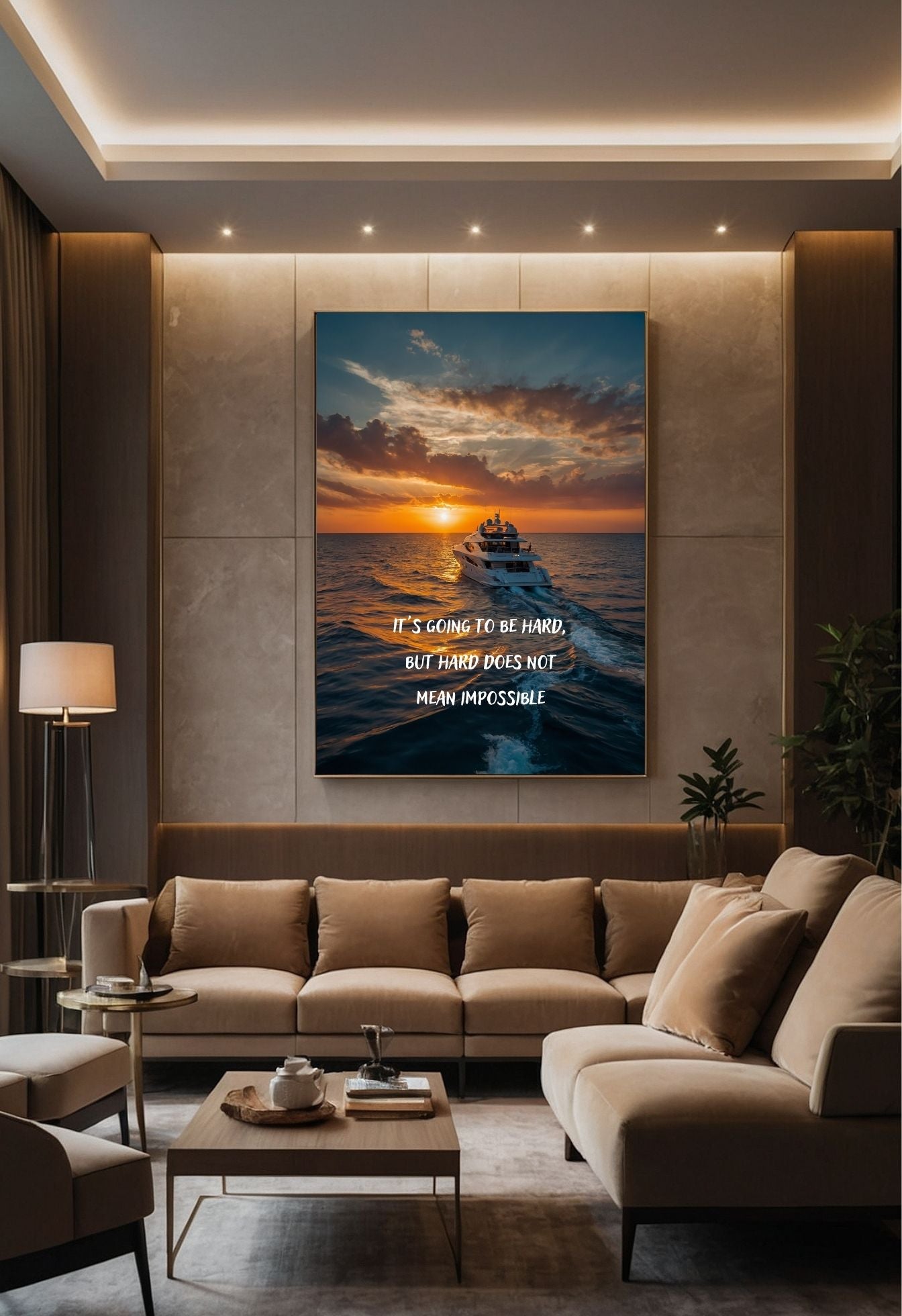 High-Quality Yacht Sunset Jigsaw Puzzle