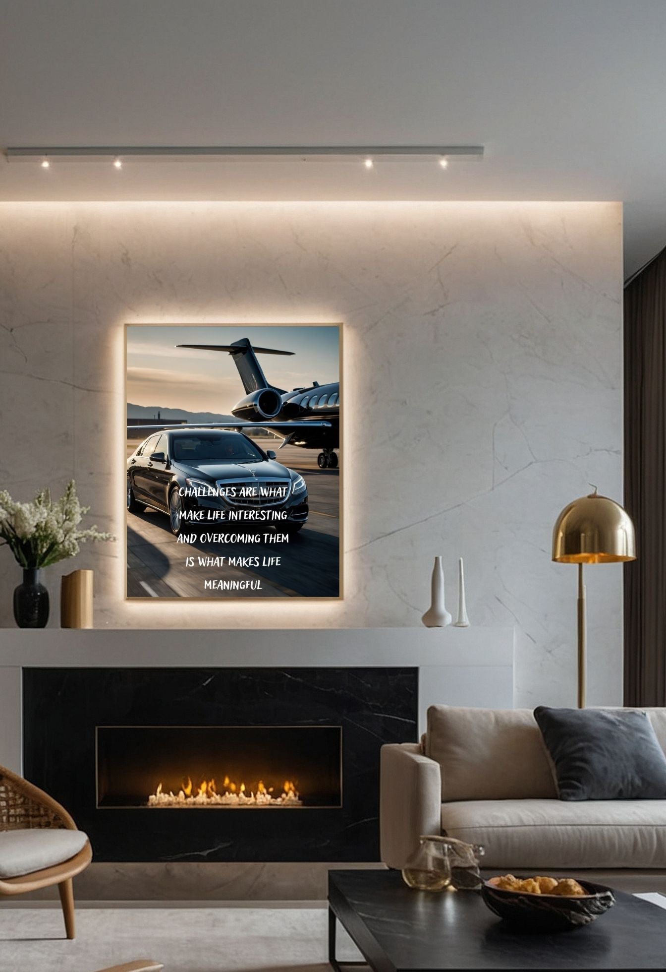 High-Quality Private jet and Mercedes Jigsaw Puzzle