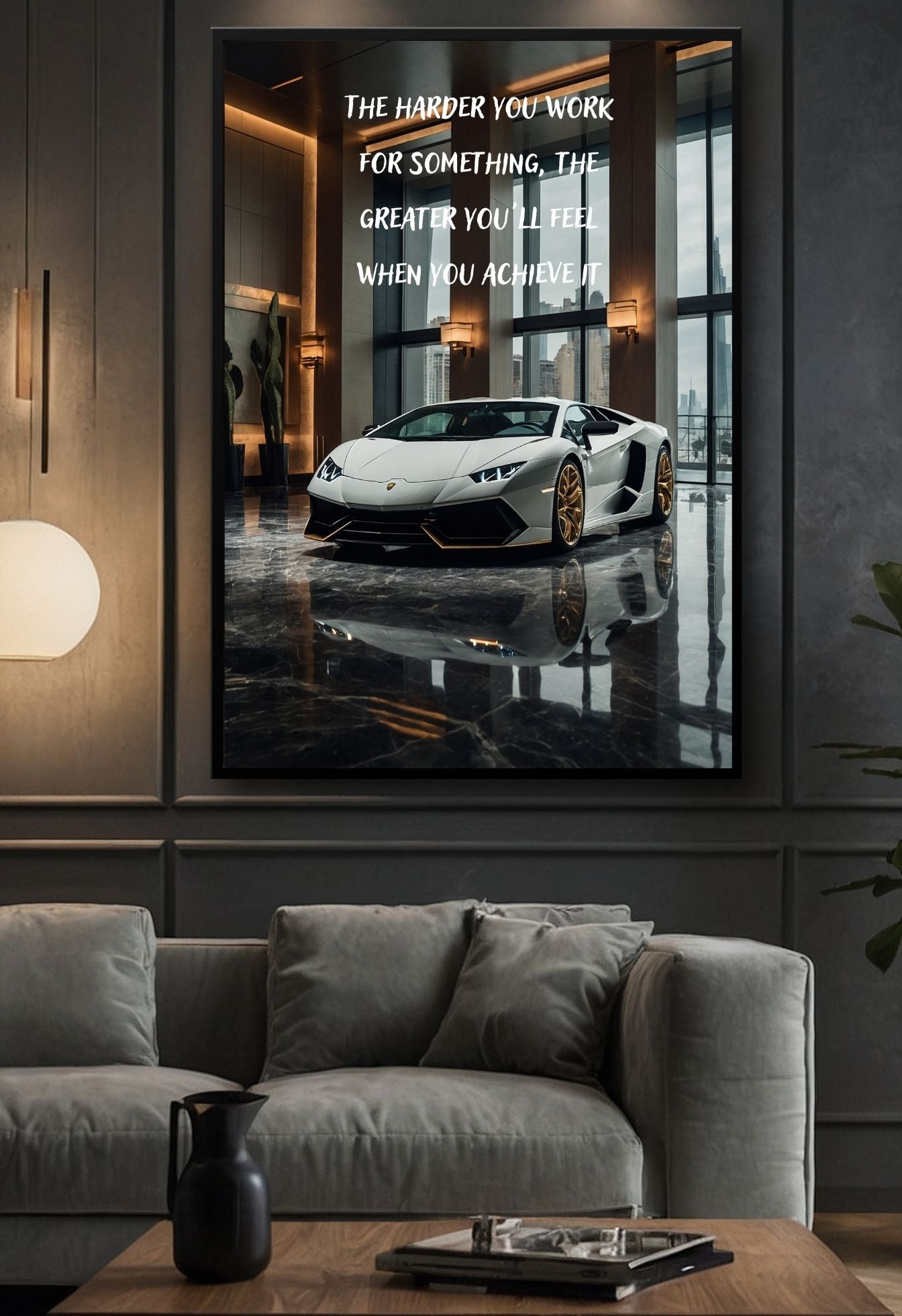 High-Quality White Lamborghini Jigsaw Puzzle