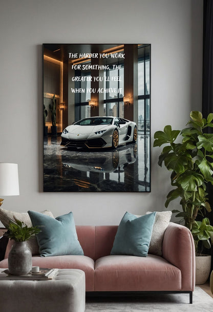 High-Quality White Lamborghini Jigsaw Puzzle