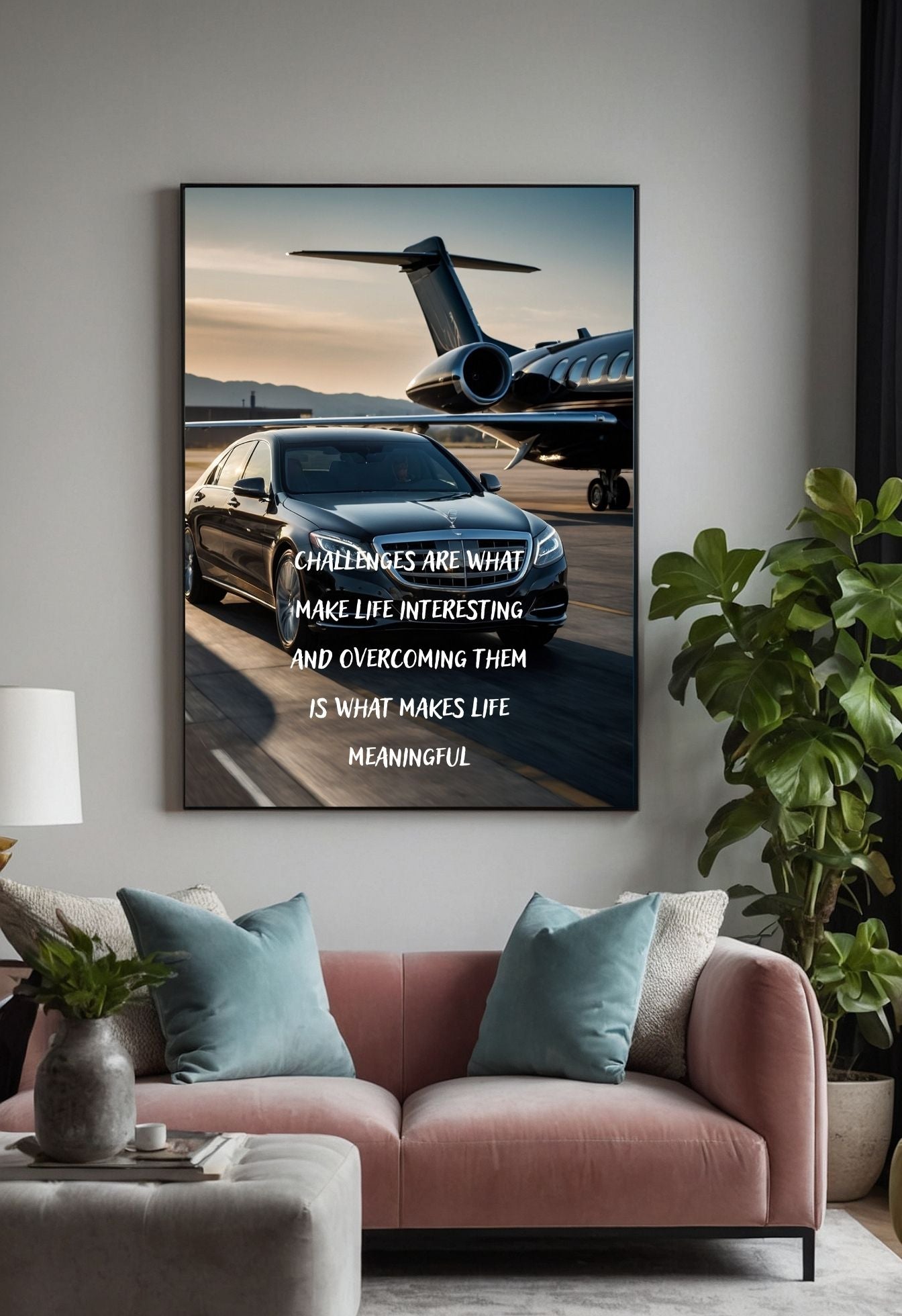 High-Quality Private jet and Mercedes Jigsaw Puzzle