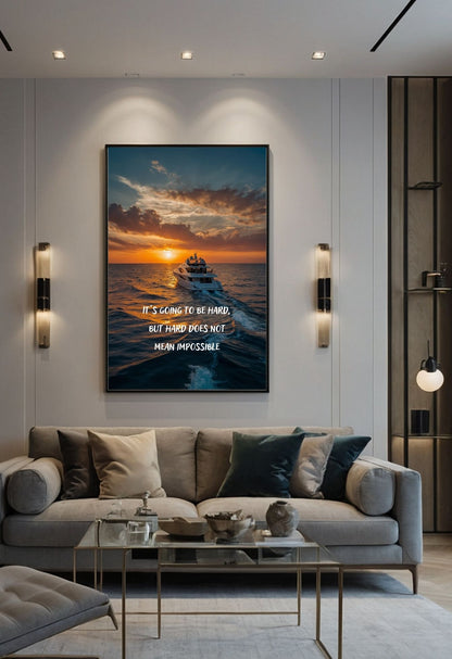 High-Quality Yacht Sunset Jigsaw Puzzle